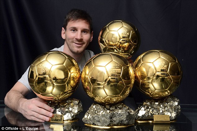 Image result for messi ballon d'or 5