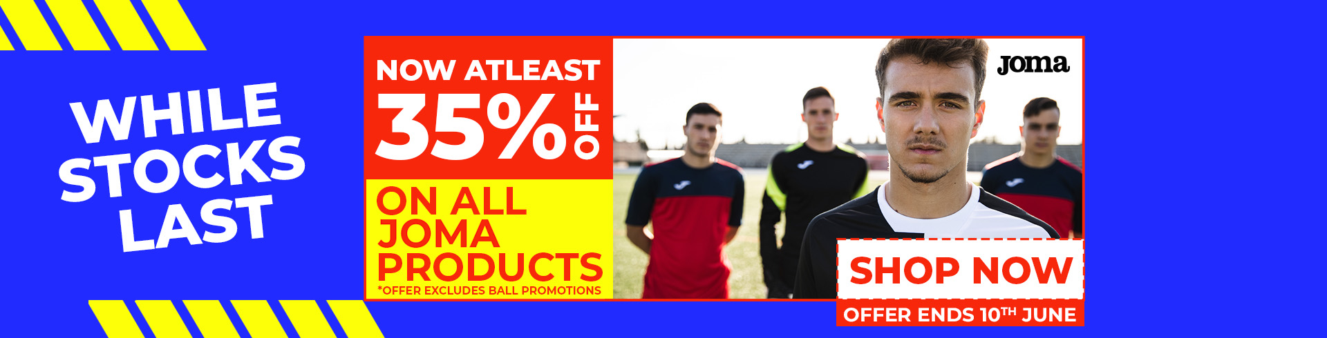EXTRA SAVINGS ON JOMA