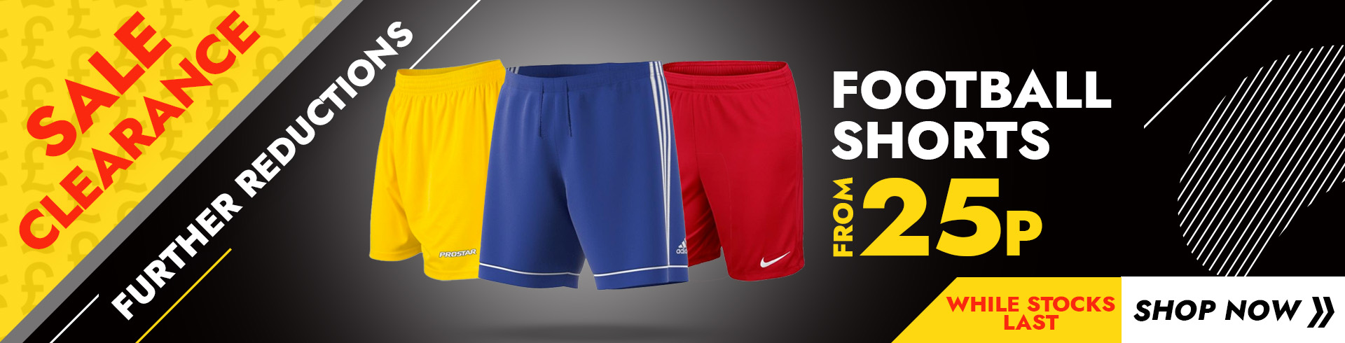 CLEARANCE FOOTBALL SHORTS