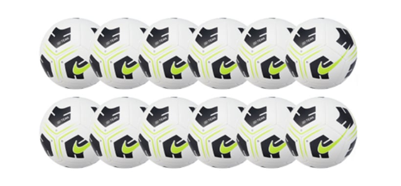 12 x White Nike Park Team Training Footballs
