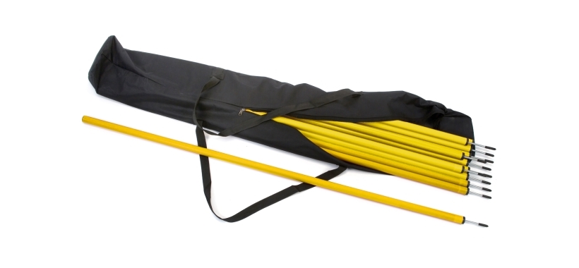 12 x Slalom Poles & Carry Bag