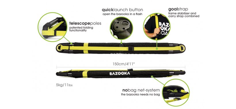 Bazooka Goal Original 4x2.5ft