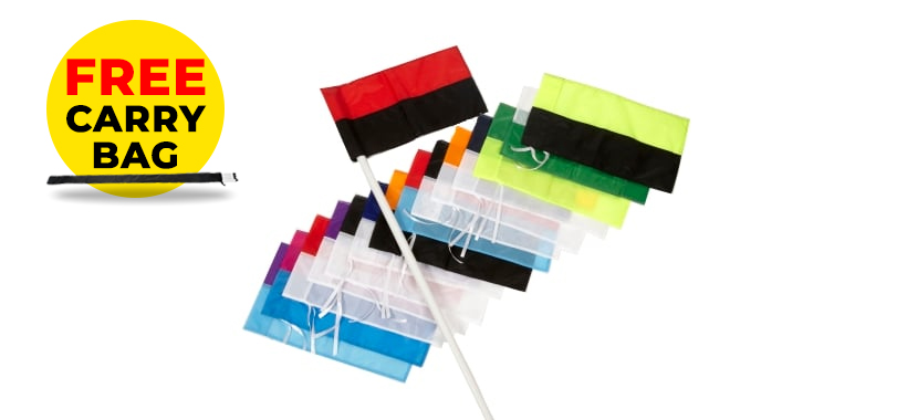 4 Corner Posts, Carry Bag & 2 Colour Flags