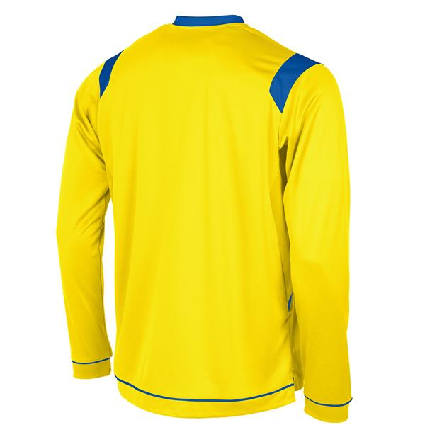 Stanno Arezzo LS Yellow/Royal Football Shirt