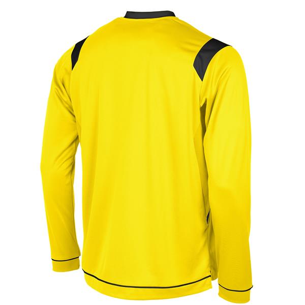Stanno Arezzo LS Yellow/Black Football Shirt