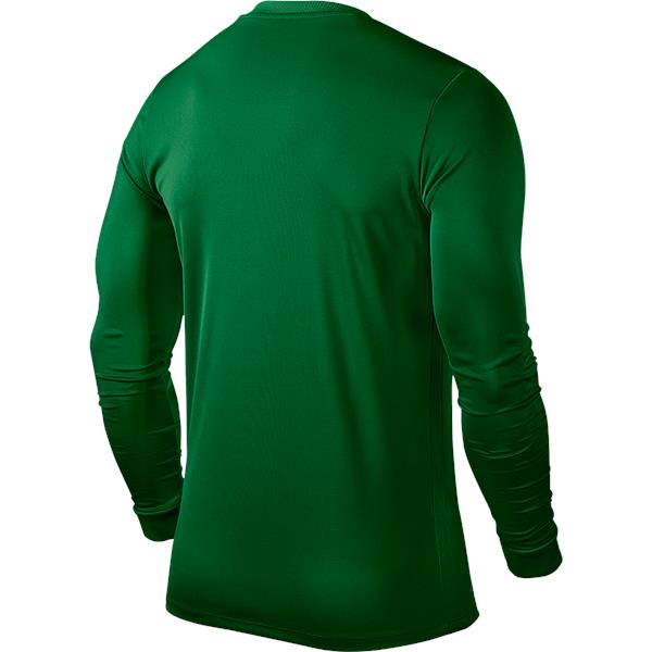 Nike Park VI LS Football Shirt Pine Green/White Youths