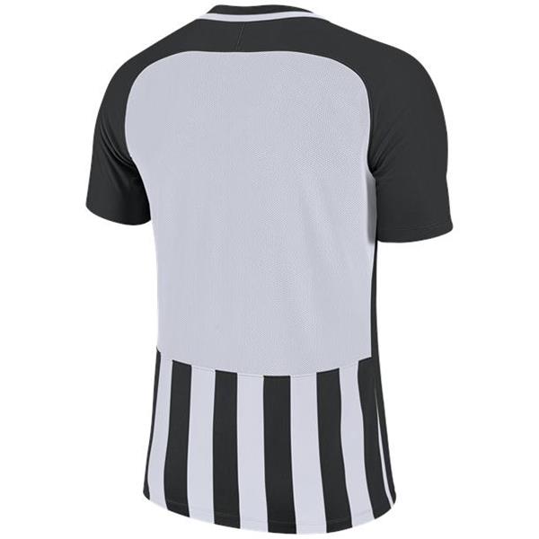 Nike Striped Division III SS Football Shirt Black/White Youths
