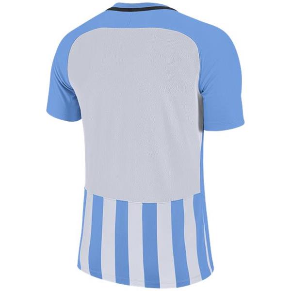 Nike Striped Division III SS Football Shirt Uni Blue/White Youths