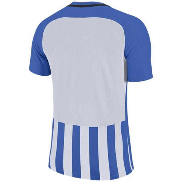 Nike Striped Division III SS Football Shirt Royal Blue/White