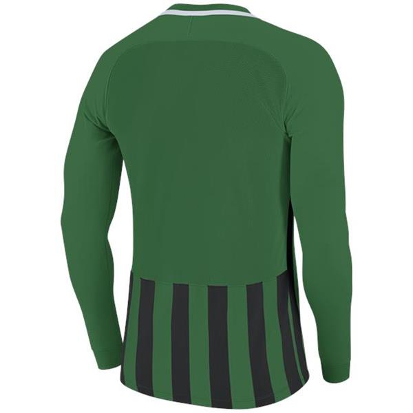 Nike Striped Division III LS Football Shirt Pine Green/Black XL Youths