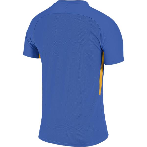 Nike Tiempo Premier SS Football Shirt Royal Blue/Uni Gold