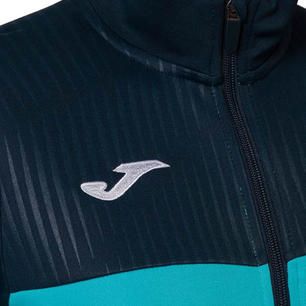 Joma Womens Montreal Fluo Turquoise/Navy Jacket