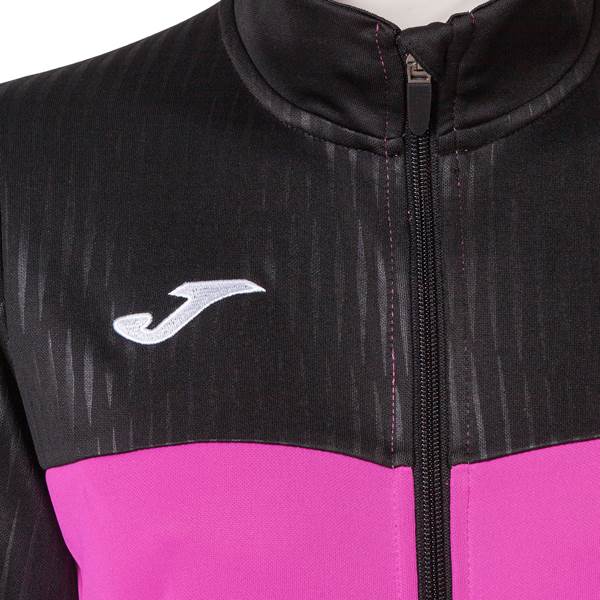 Joma Womens Montreal Fluo Pink/Black Jacket