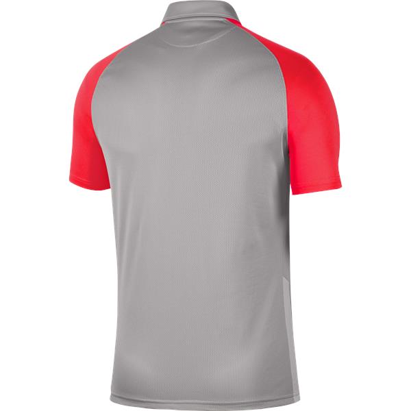 Nike Trophy IV SS Football Shirt Pewter Grey/Bright Crimson
