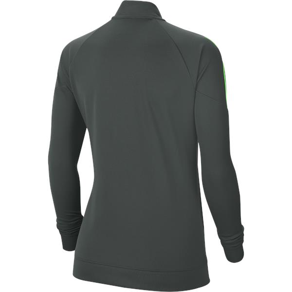 Nike Womens Academy Pro Anthracite/Green Strike Knit Jacket