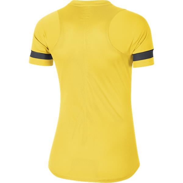Nike Womens Academy 21 Tour Yellow/Black Training Top