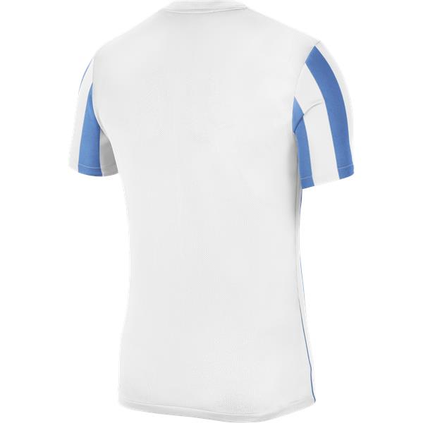 Nike Striped Division IV SS Football Shirt White/Uni Blue