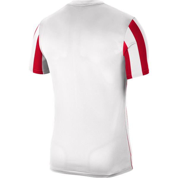 Nike Striped Division IV SS Football Shirt White/Uni Red
