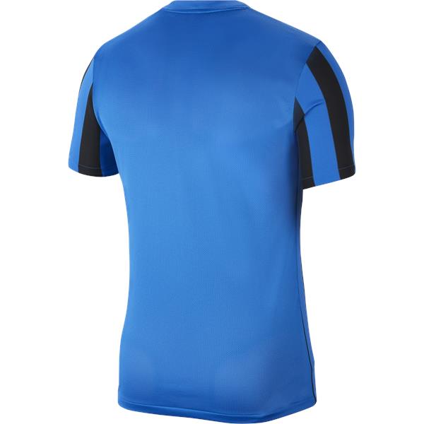 Nike Striped Division IV SS Football Shirt Royal Blue/Black