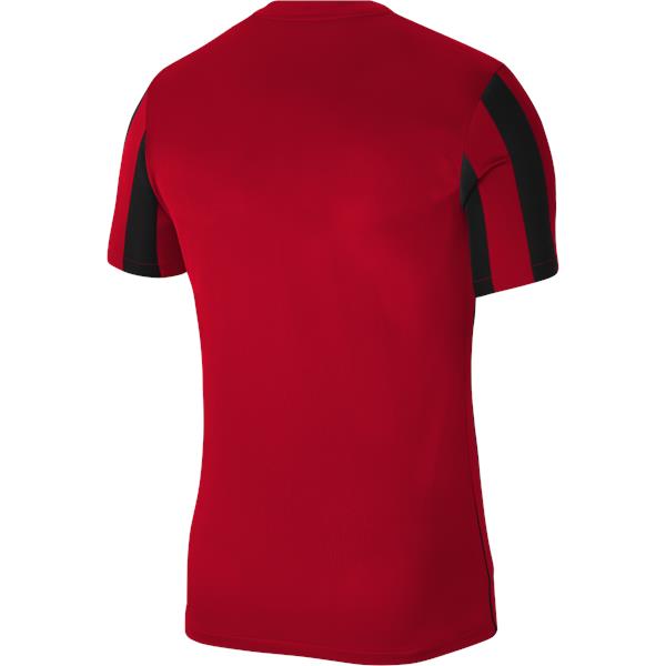 Nike Striped Division IV SS Football Shirt Uni Red/Black