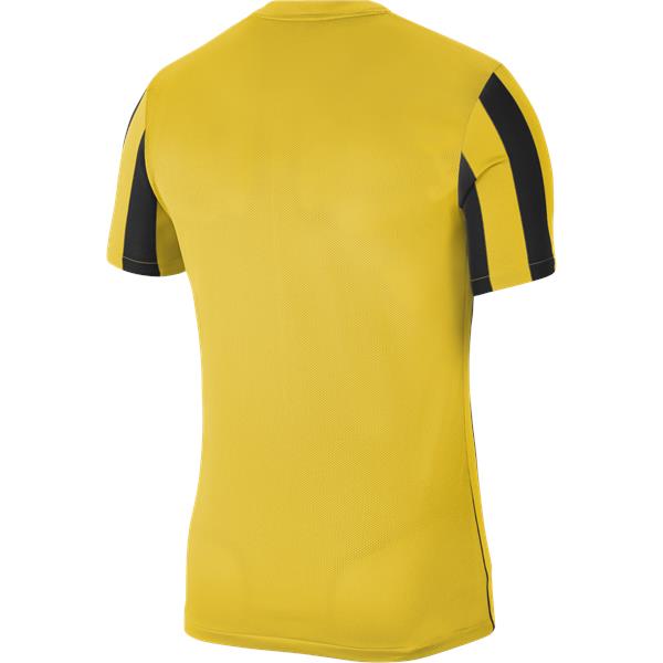 Nike Striped Division IV SS Football Shirt Tour Yellow/Black