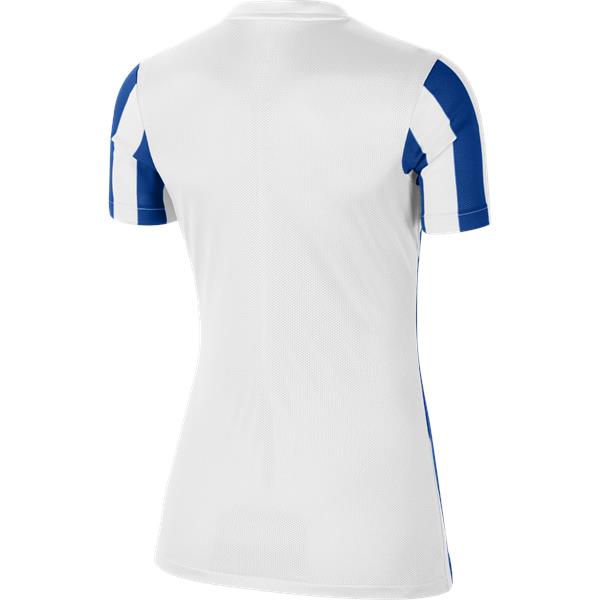 Nike Womens Striped Division IV Football Shirt White/Royal Blue