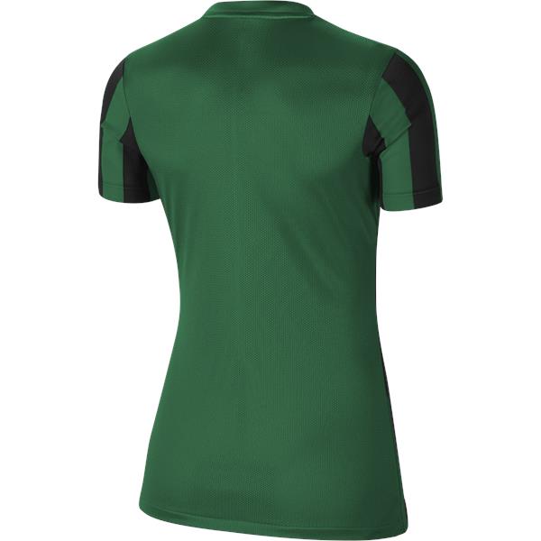 Nike Womens Striped Division IV Football Shirt Pine Green/Black