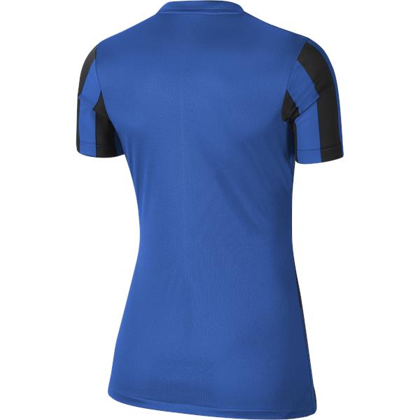 Nike Womens Striped Division IV Football Shirt Royal Blue/Black