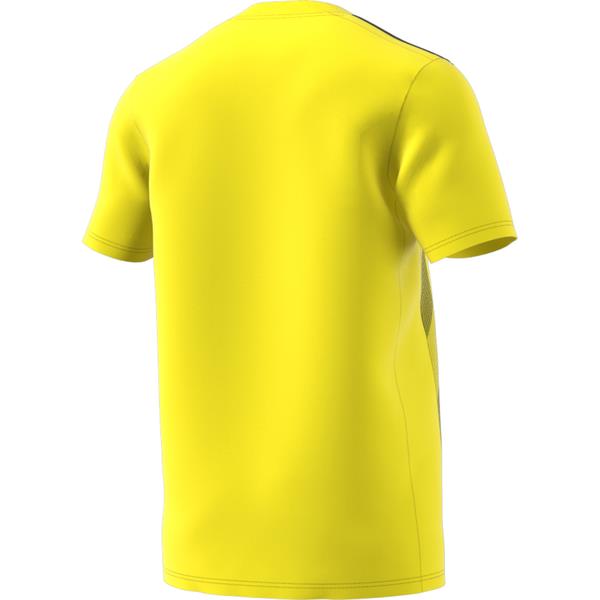 adidas Striped 19 Bright Yellow/Black SS Football Shirt Youths