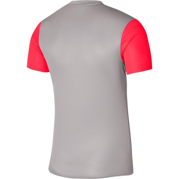 Nike Trophy V SS Football Shirt Pewter Grey/Bright Crimson