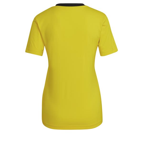 adidas Entrada 22 Womens Team Yellow/Black Football Shirt