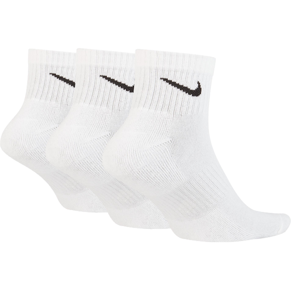 Nike Cushioned Ankle Socks White/Black 3 Pack
