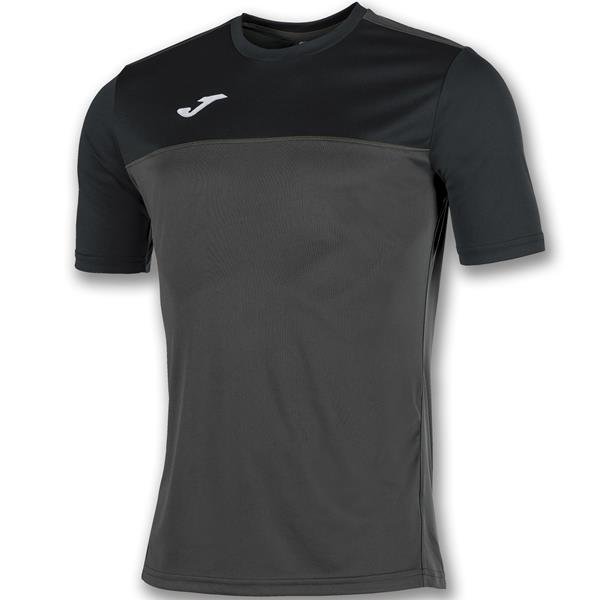 Joma Winner SS Football Shirt Anthracite/Black