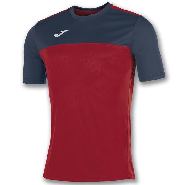 Joma Winner SS Football Shirt Red/Navy