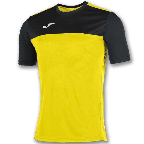 Joma Winner SS Football Shirt Yellow/Black
