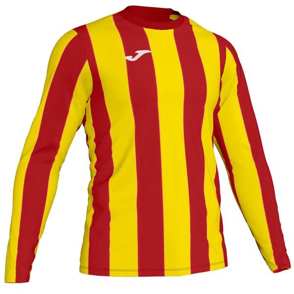 Joma Inter LS Football Shirt Red/Yellow