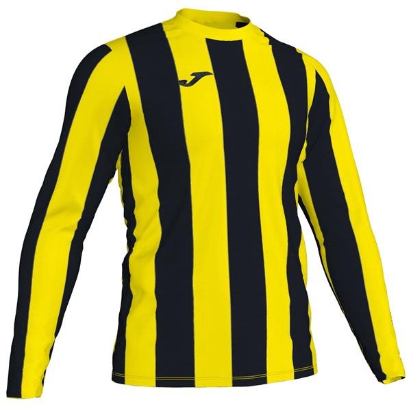 Joma Inter LS Football Shirt Yellow/Black