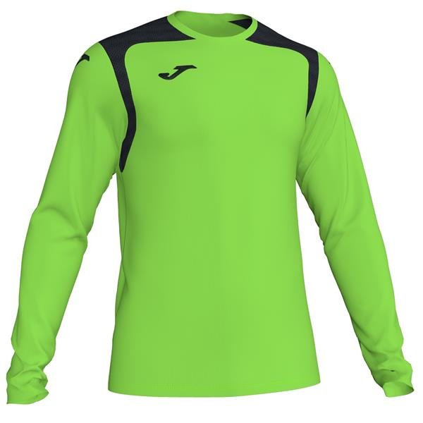 Joma Championship V LS Football Shirt Fluo Green/Black