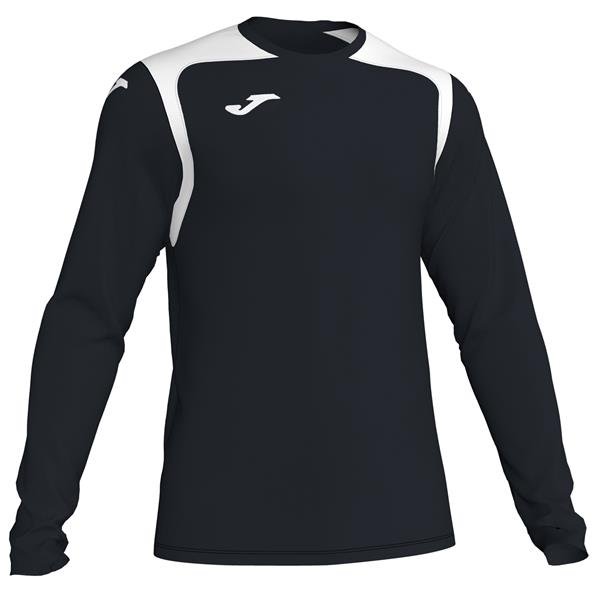 Joma Championship V LS Football Shirt Black/White