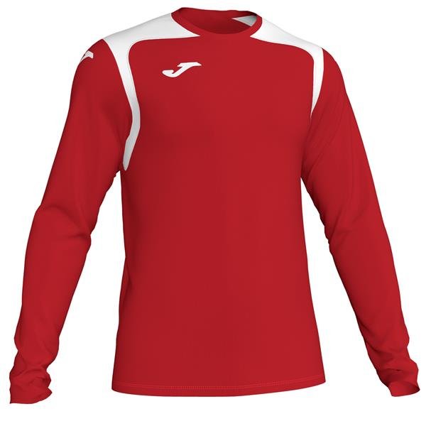 Joma Championship V LS Football Shirt Red/White