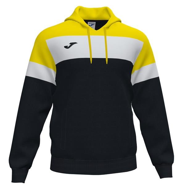 Joma Crew IV Black/Yellow Hooded Sweatshirt
