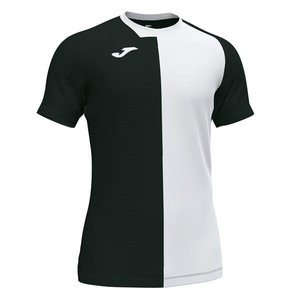 Joma City SS Football Shirt Black/White