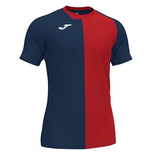 Joma City SS Football Shirt Dark Navy/Red