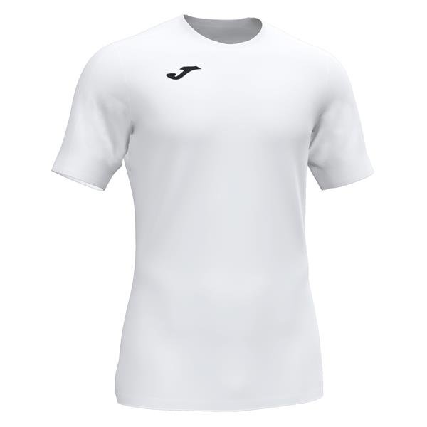 Joma Academy III SS Football Shirt White