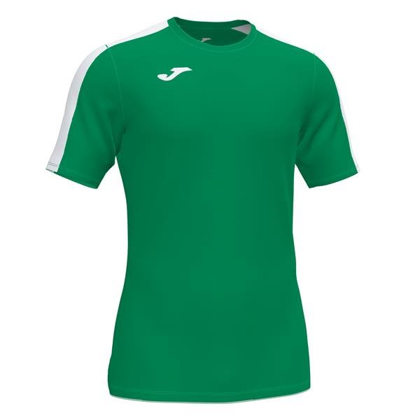 Joma Academy III SS Football Shirt Green/White