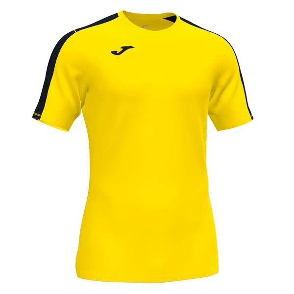 Joma Academy III SS Football Shirt Yellow/Black