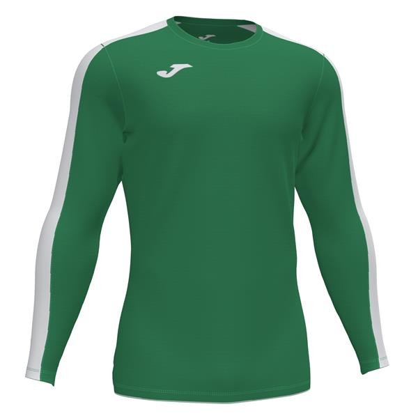 Joma Academy III LS Football Shirt Green/White