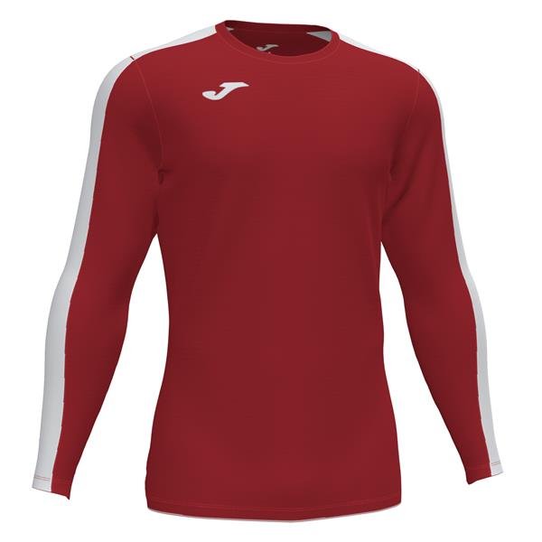 Joma Academy III LS Football Shirt Red/White