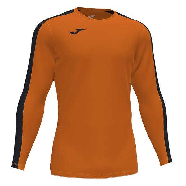 Joma Academy III LS Football Shirt Orange/Black