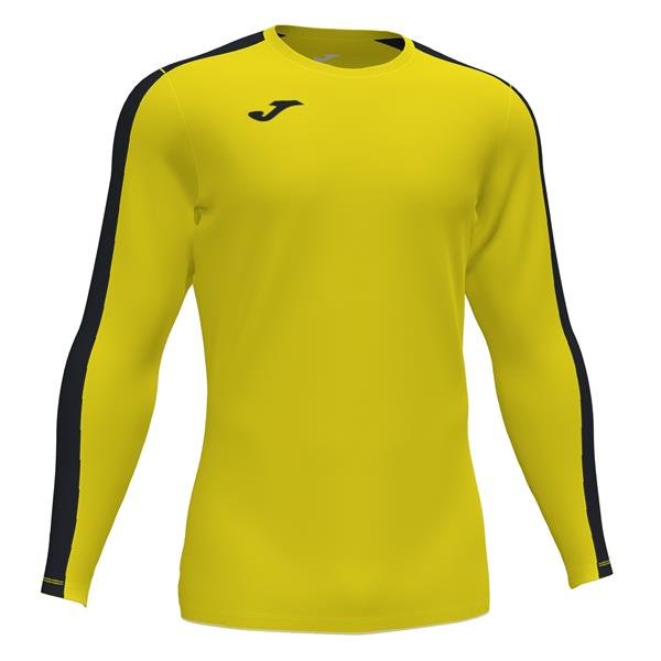 Joma Academy III LS Football Shirt Yellow/Black